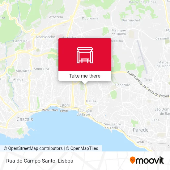 Rua do Campo Santo map
