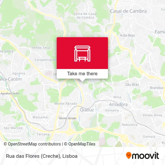 Rua das Flores (Creche) mapa