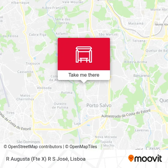 R Augusta (Fte X) R S José map