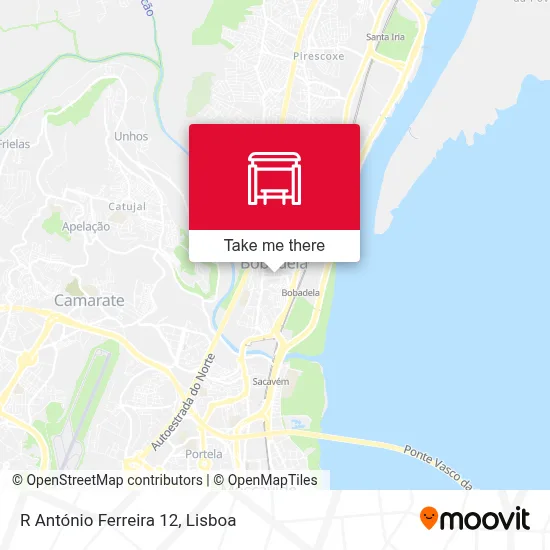 R António Ferreira 12 mapa