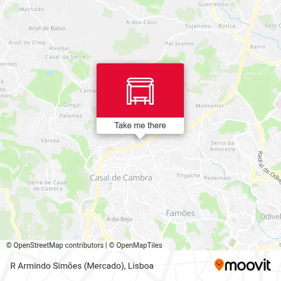 R Armindo Simões (Mercado) mapa