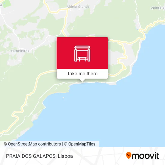 PRAIA DOS GALAPOS map