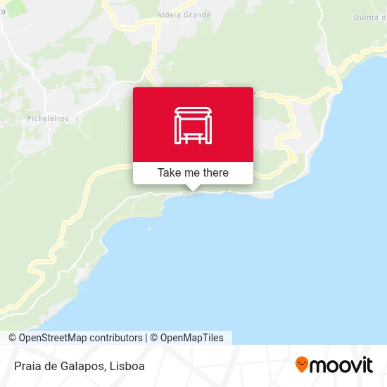 Praia de Galapos map