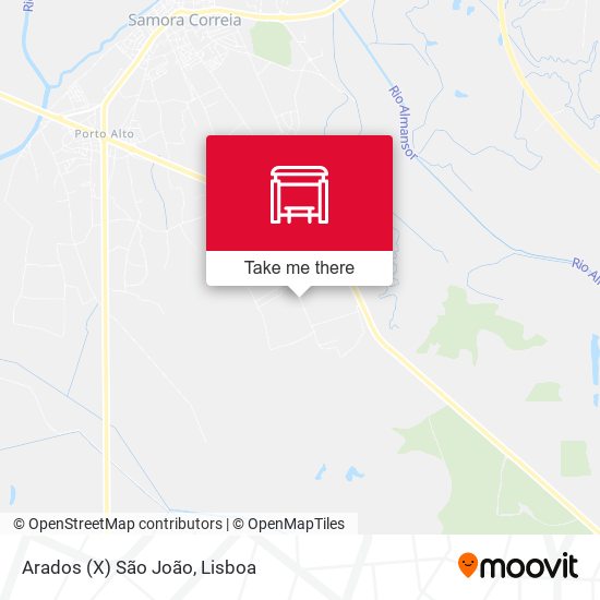 Arados (X) São João mapa