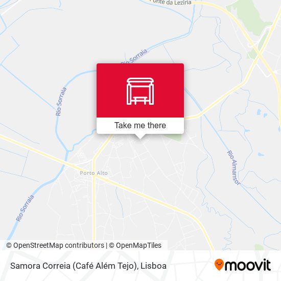 Samora Correia (Café Além Tejo) map