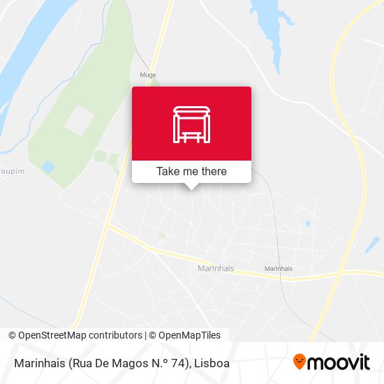 Marinhais (Rua De Magos N.º 74) map