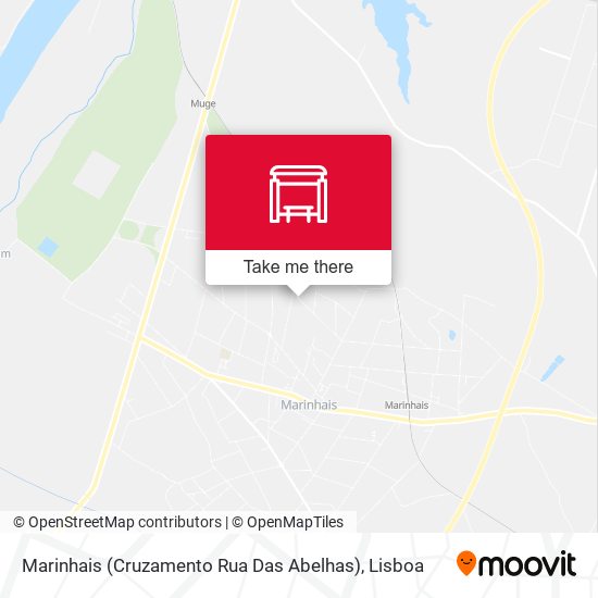 Marinhais (Cruzamento Rua Das Abelhas) mapa