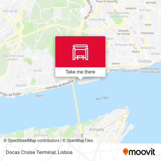 Docas Cruise Terminal map