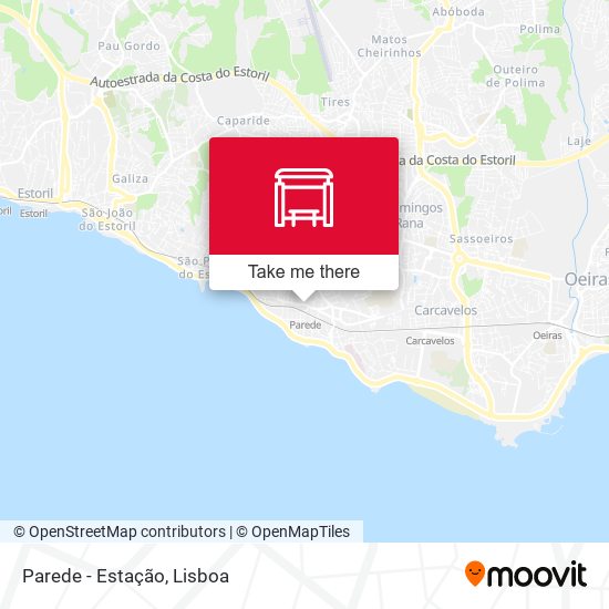 Parede - Estação map