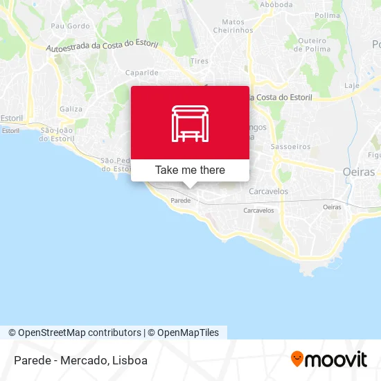 Parede - Mercado map