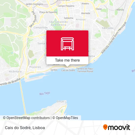 Cais do Sodré map