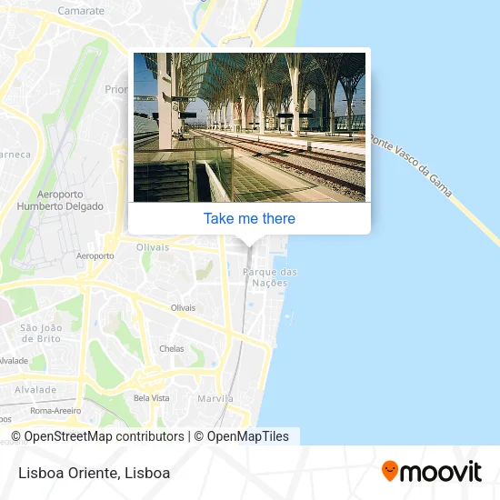 Lisboa Oriente map