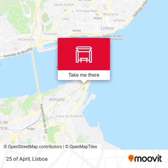 25 de Abril map
