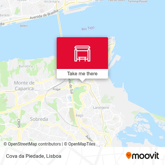 Cova da Piedade map