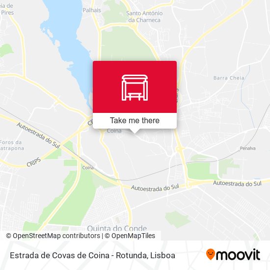 Estrada de Covas de Coina - Rotunda map
