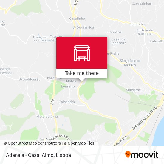 Adanaia - Casal Almo mapa