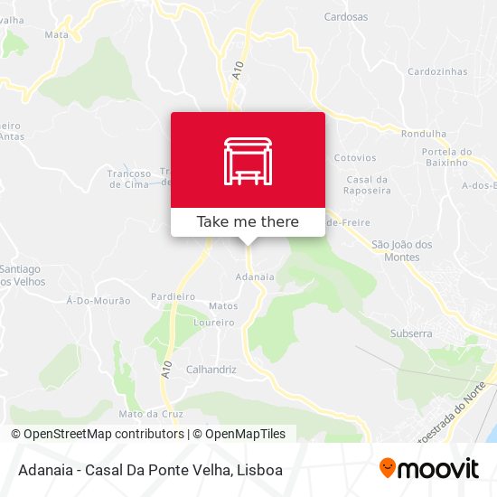 Adanaia - Casal Da Ponte Velha mapa