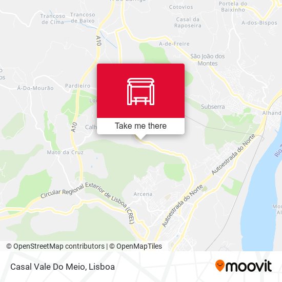 Casal Vale Do Meio mapa