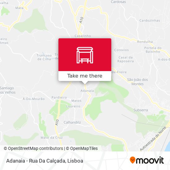 Adanaia - Rua Da Calçada mapa