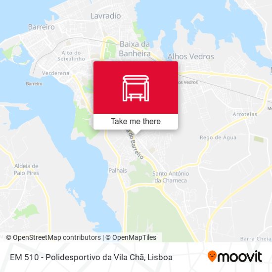 EM 510 - Polidesportivo da Vila Chã map