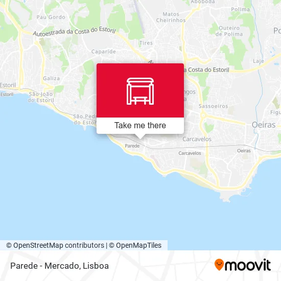Parede - Mercado map