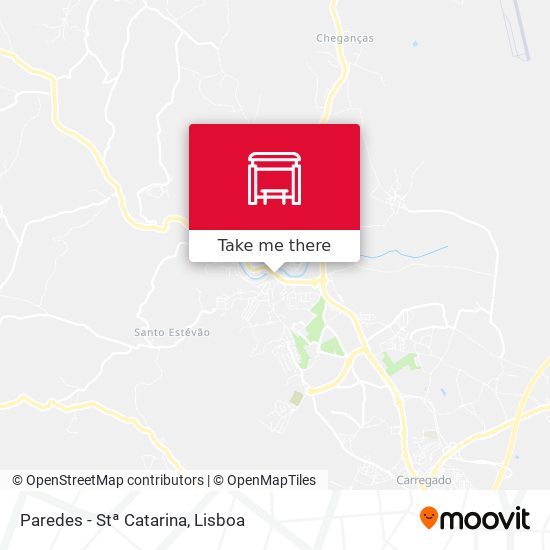 Paredes - Stª Catarina map