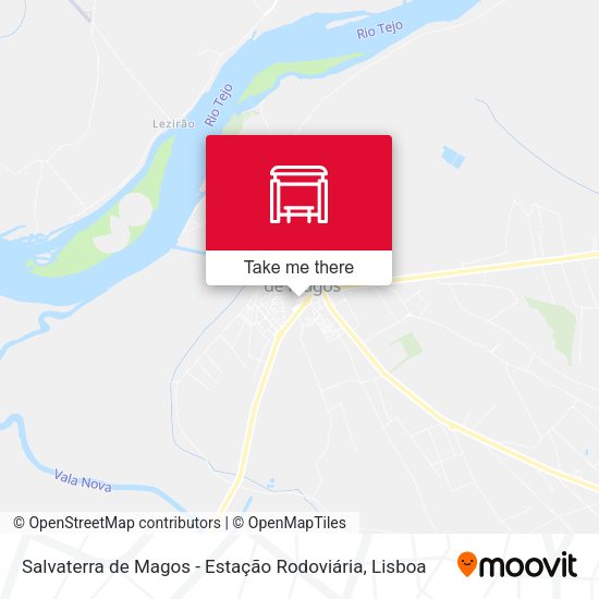 Salvaterra de Magos - Estação Rodoviária map