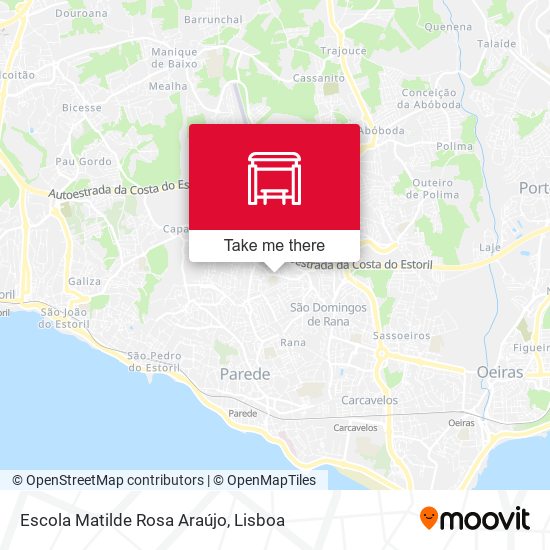 Escola Matilde Rosa Araújo mapa
