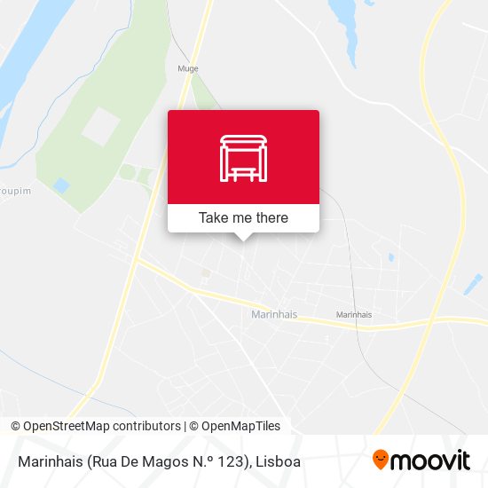 Marinhais (Rua De Magos N.º 123) mapa