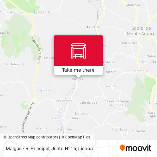 Malgas - R. Principal, Junto Nº16 map
