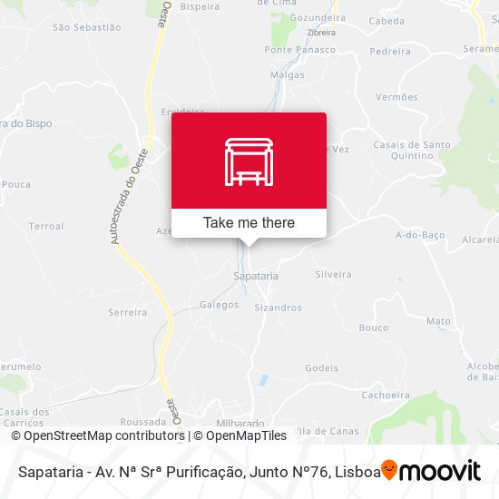 Sapataria - Av. Nª Srª Purificação, Junto Nº76 mapa