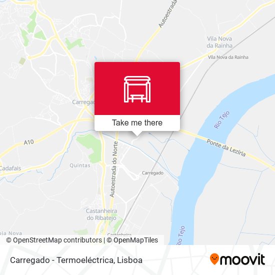 Carregado - Termoeléctrica map