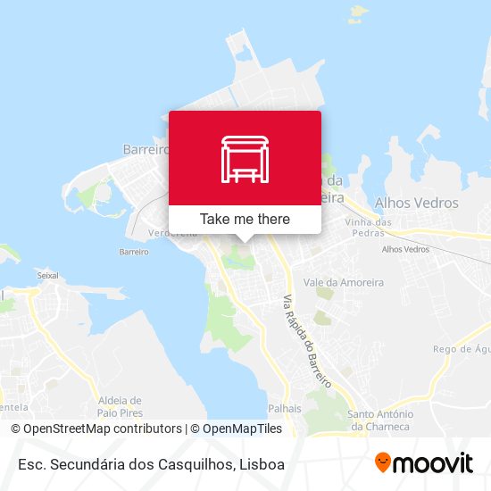 Esc. Secundária dos Casquilhos mapa