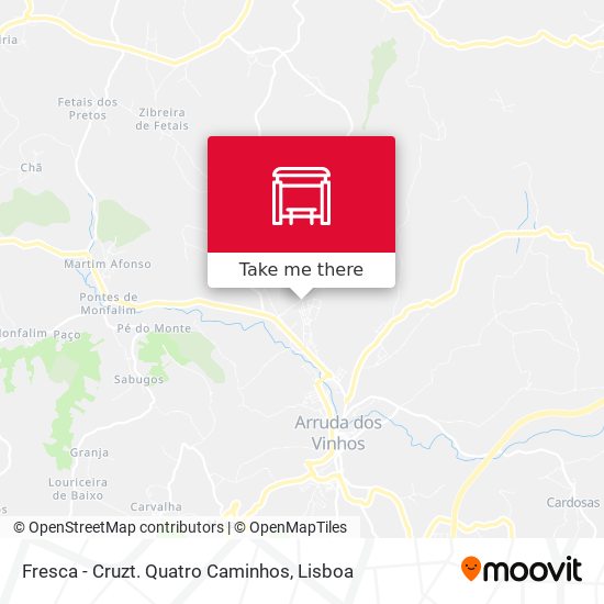 Fresca - Cruzt. Quatro Caminhos mapa