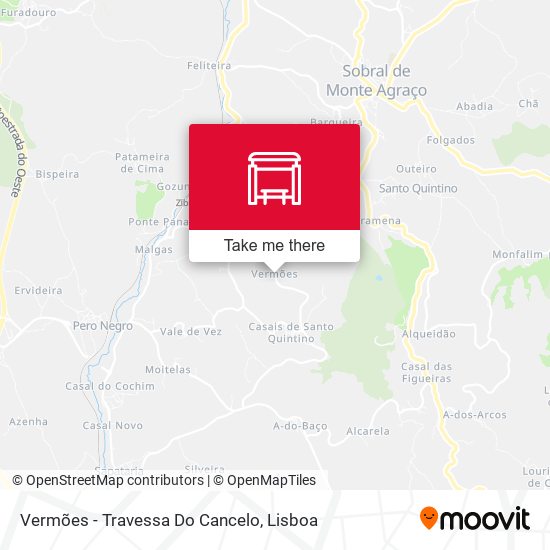 Vermões - Travessa Do Cancelo map