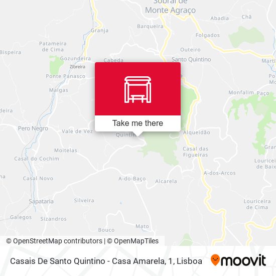 Casais De Santo Quintino - Casa Amarela, 1 map