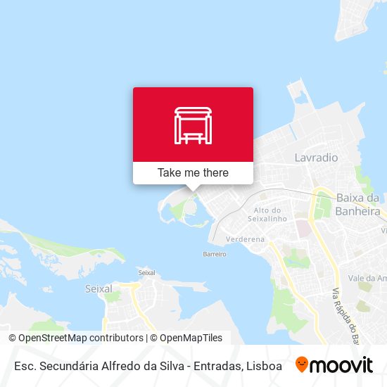 Esc. Secundária Alfredo da Silva - Entradas map