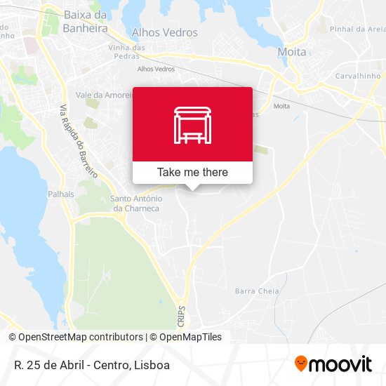 R. 25 de Abril - Centro mapa