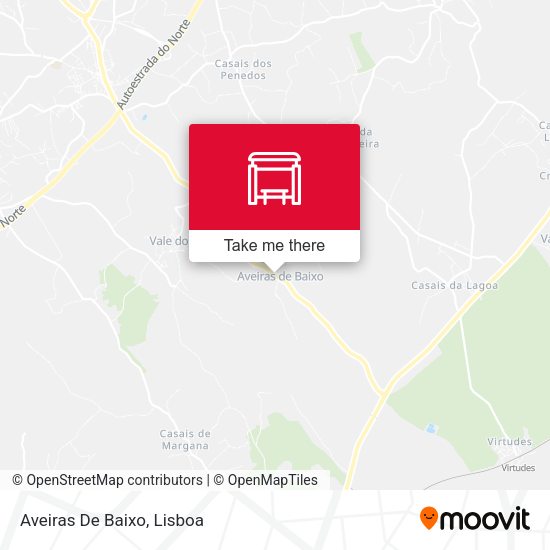 Aveiras De Baixo mapa