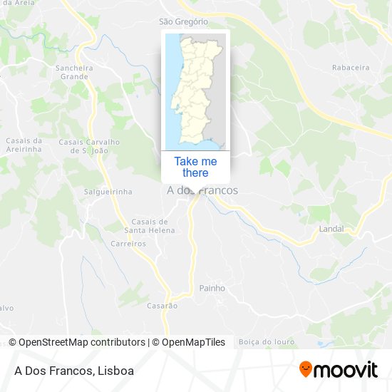 A Dos Francos mapa