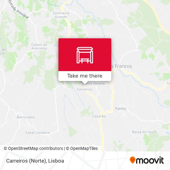 Carreiros (Norte) mapa