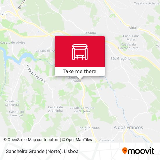 Sancheira Grande (Norte) mapa