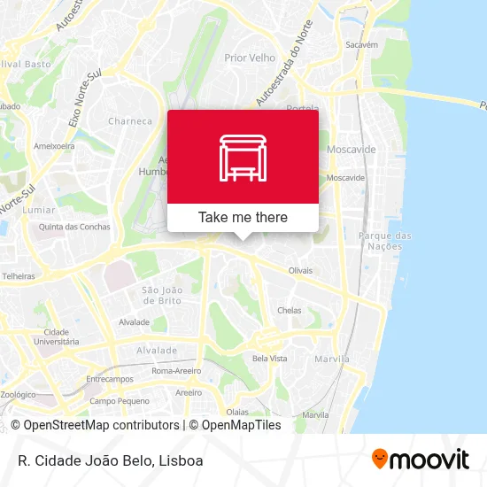 R. Cidade João Belo map