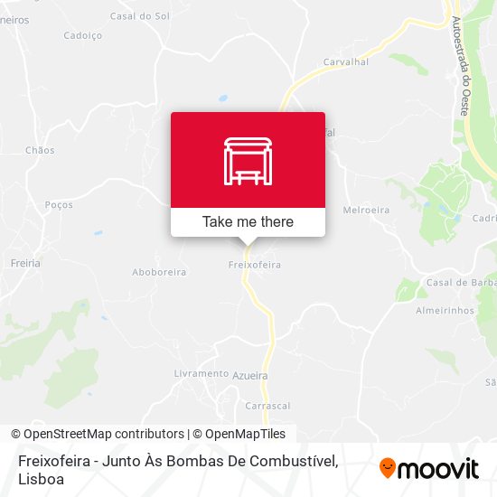 Freixofeira - Junto Às Bombas De Combustível mapa