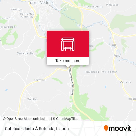 Catefica - Junto À Rotunda map