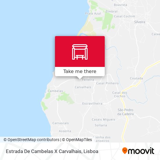 Estrada De Cambelas X Carvalhais map