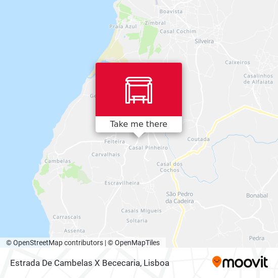 Estrada De Cambelas X Bececaria map
