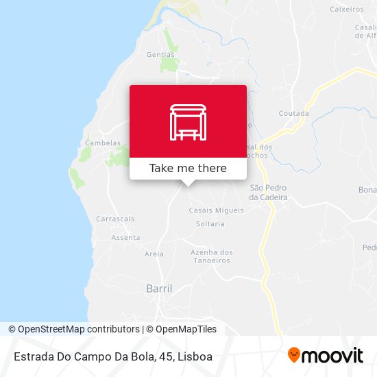 Estrada Do Campo Da Bola, 45 mapa