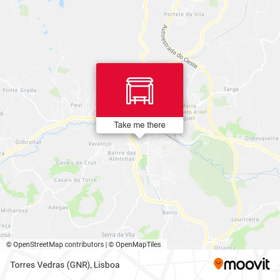 Torres Vedras (GNR) map
