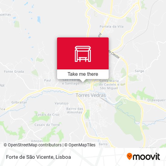 Forte de São Vicente map